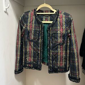 Jcrew Lady Quilted Jacket in Plaid